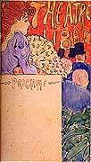 П. Боннар. Проект программы театра Либр «Девушка с веером». 1890